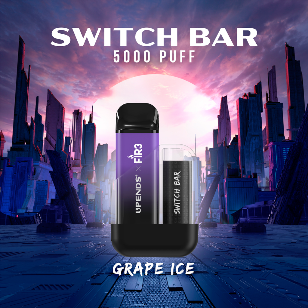 Upends x Fir3 – Grape Ice - 5000 Puff - Pod Kit