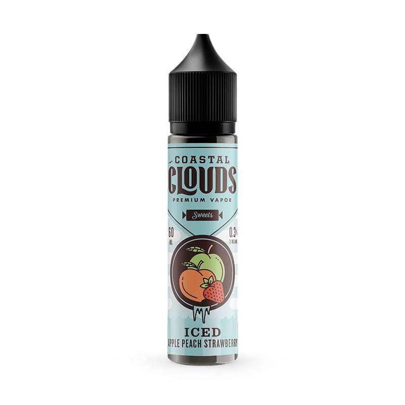 Coastal Clouds – Iced Apple Peach Strawberry 60ml 3mg