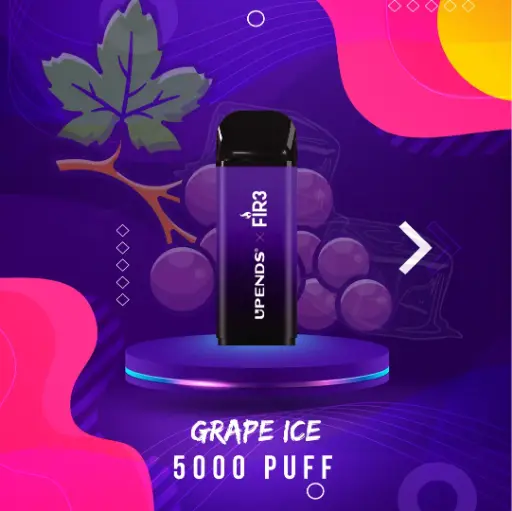 Cartucho Upends x Fir3 – Grape Ice 5000 Puff